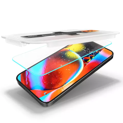 Spigen tR EZ Fit Sensors Open + Frame protecteur d&#039;&eacute;cran compatible avec iPhone 13 et iPhone 13 Pro - transparent