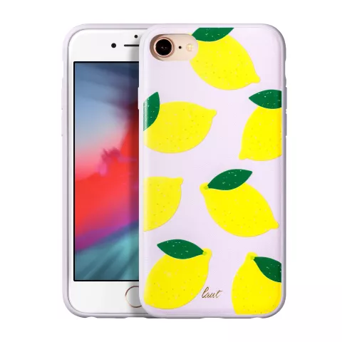 &Eacute;tui Laut Tutti Frutti Lemon PU et TPU Limes pour iPhone 6 6s 7 8 et SE 2020 SE 2022 - Color&eacute;e