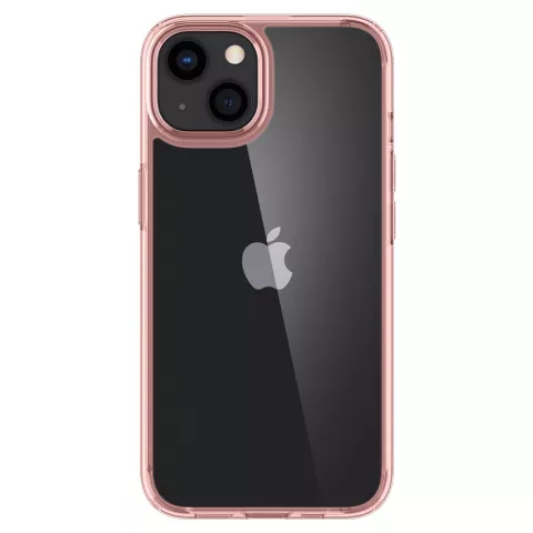 Coque Spigen Ultra Hybrid PU et TPU Air Cushion compatible avec iPhone 13 - rose
