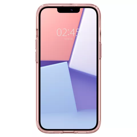 Coque Spigen Ultra Hybrid PU et TPU Air Cushion compatible avec iPhone 13 - rose