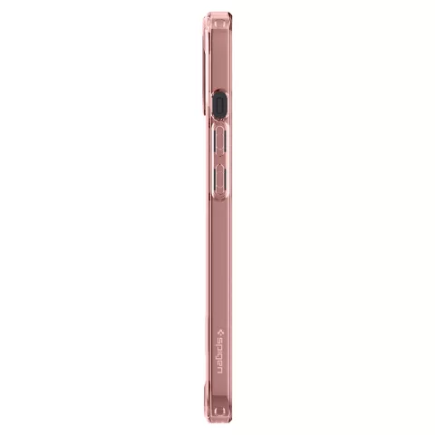 Coque Spigen Ultra Hybrid PU et TPU Air Cushion compatible avec iPhone 13 - rose