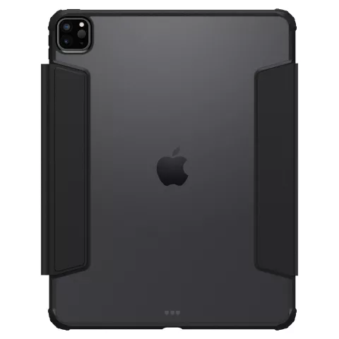Housse en cuir artificiel Spigen Ultra Hybrid Pro compatible avec iPad Pro 12.9 (2021 2022) - noir