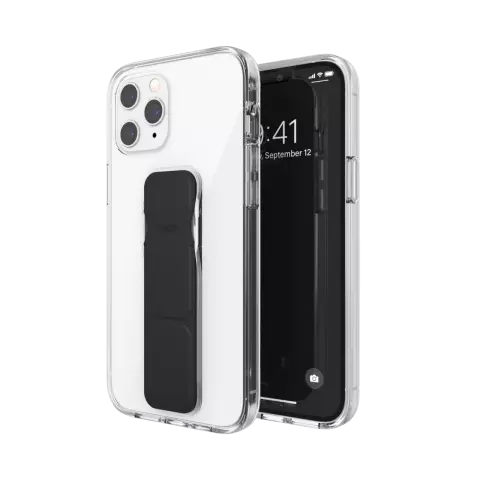 Coque CLCKR Gripcase Clear PU et TPU pour iPhone 12 Pro Max - noire