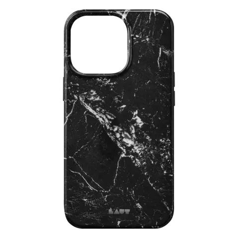 Laut Huex Elements Coque en marbre compatible avec iPhone 13 Pro Max - Noir