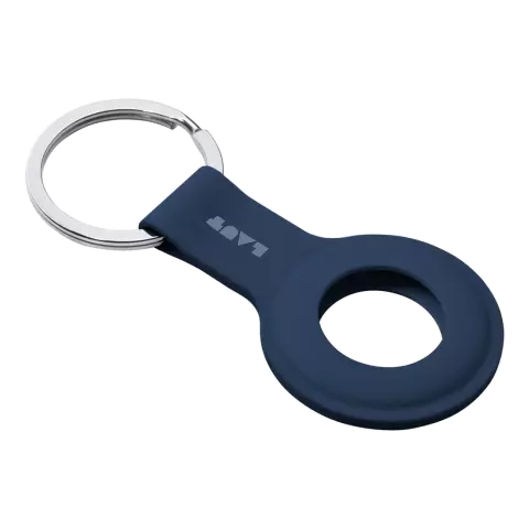 &Eacute;tui en silicone Laut Huex compatible avec Apple AirTag - bleu