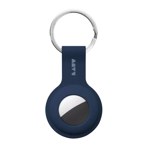 &Eacute;tui en silicone Laut Huex compatible avec Apple AirTag - bleu