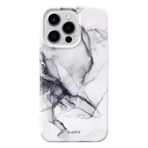 Coque Laut Huex Ink en pierre naturelle pour iPhone 13 Pro Max - blanche