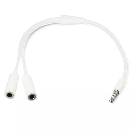 R&eacute;partiteur audio 3,5 mm compatible avec iPhone la musique d&#039;ordinateur MP3
