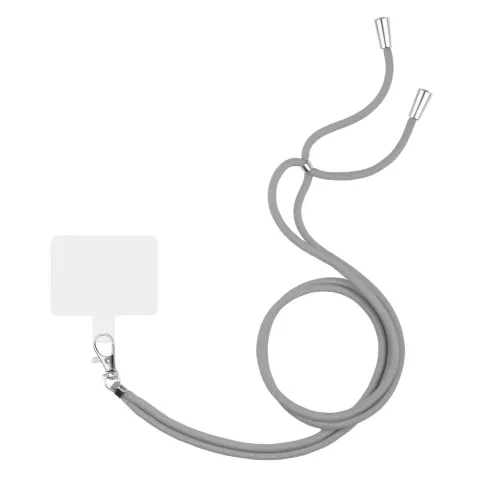 Cordon T&eacute;l&eacute;phonique Multifonctionnel Ajustable avec Patch - Gris