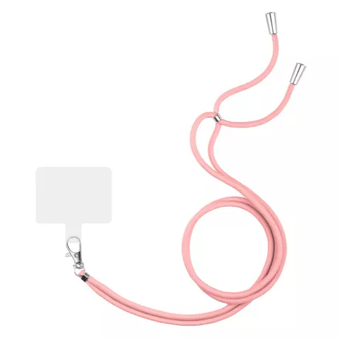Cordon T&eacute;l&eacute;phonique Multifonctionnel Ajustable avec Patch - Rose