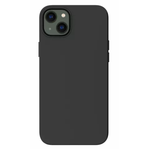 Coque en TPU noir mat compatible avec iPhone 14 - noir