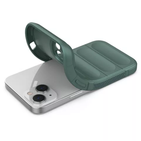 Coque en TPU Shock Absorb compatible avec iPhone 14 - vert