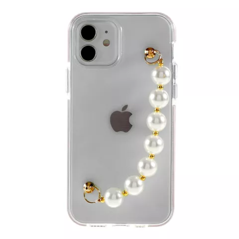 Coque en TPU Pearls compatible avec iPhone 12 et iPhone 12 Pro - transparente
