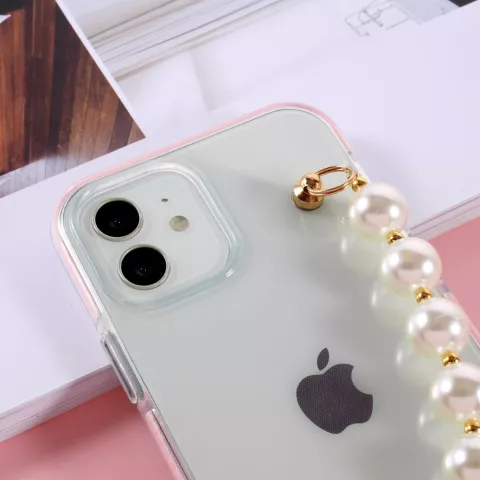 Coque en TPU Pearls pour iPhone 13 - transparente