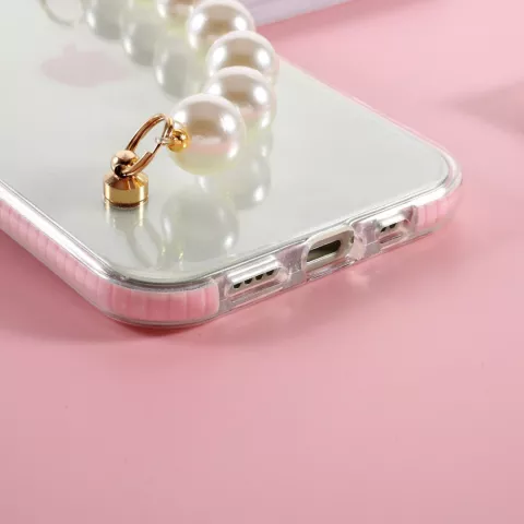 Coque en TPU Pearls pour iPhone 13 - transparente