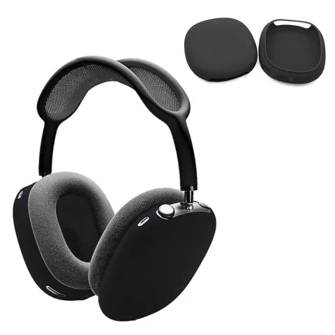 Housse De Protection En Silicone Anti-chute Housse De Protection compatible avec AirPods Max - Noir