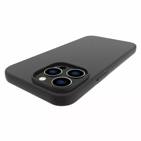 Coque en TPU Noir Mat pour iPhone 14 Pro - noir