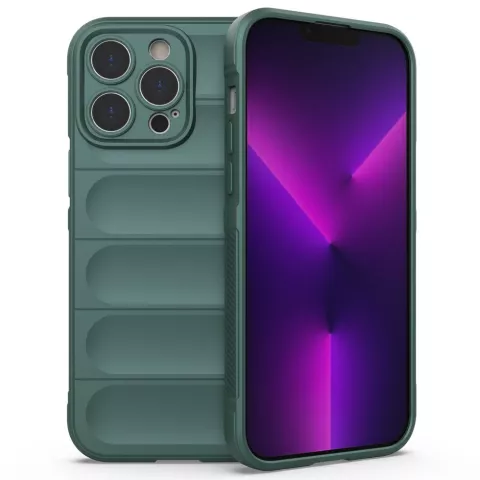 Coque TPU Shock Absorb compatible avec iPhone 14 Pro - vert