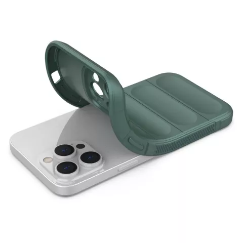 Coque TPU Shock Absorb compatible avec iPhone 14 Pro - vert
