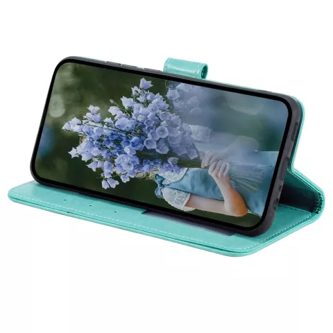 &Eacute;tui portefeuille en TPU Mandala compatible avec iPhone 14 Plus - vert