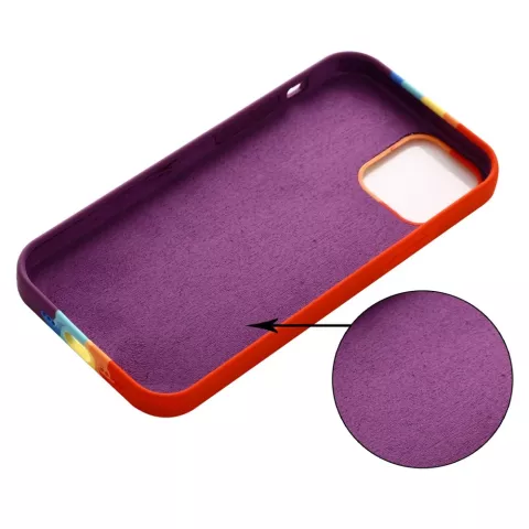 Coque en silicone Rainbow Pride pour iPhone 14 Plus - pastel