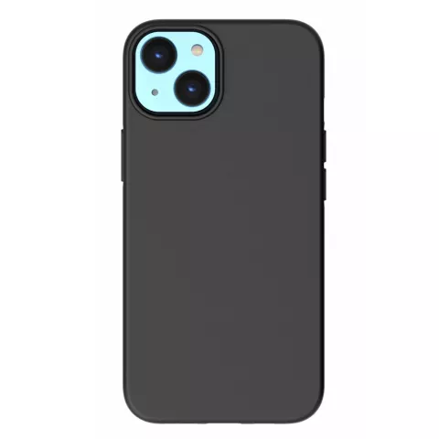 Coque en TPU noir mat compatible avec iPhone 14 Plus - noir