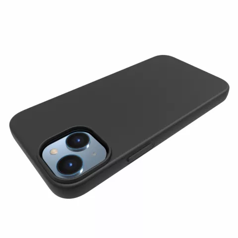 Coque en TPU noir mat compatible avec iPhone 14 Plus - noir