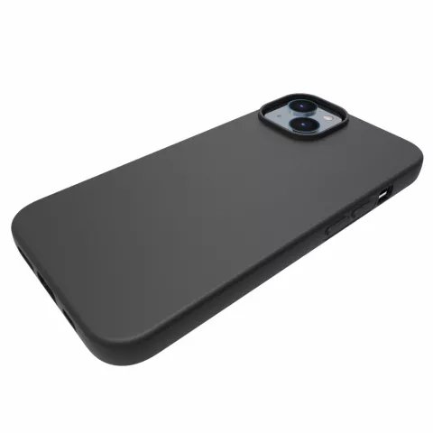 Coque en TPU noir mat compatible avec iPhone 14 Plus - noir