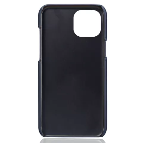&Eacute;tui en cuir artificiel Duo Cardslot Wallet compatible avec iPhone 14 Plus - bleu