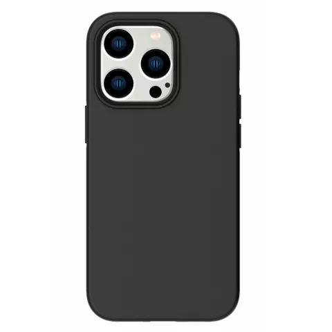 Coque en TPU noir mat compatible avec iPhone 14 Pro Max - noir