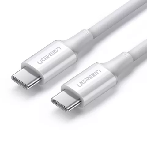 C&acirc;ble Ugreen US300 100W USB-C C&acirc;ble de chargement pour ordinateur portable 2M PD 5A - Blanc