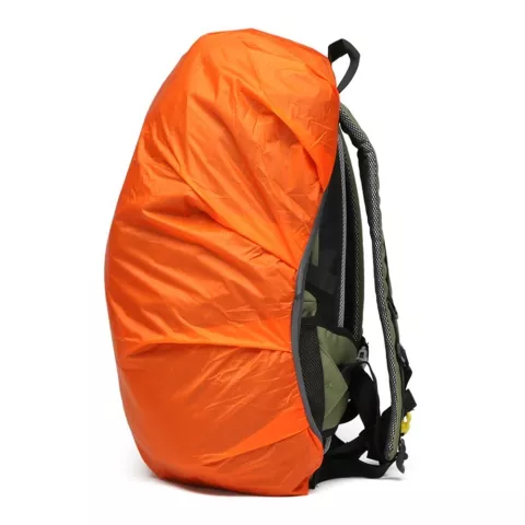 Housse de pluie universelle sac &agrave; dos sac de v&eacute;lo &eacute;tanche - Orange