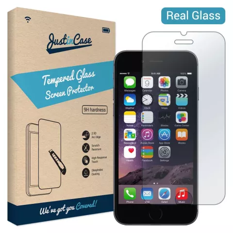 Just in Case Verre Tremp&eacute; compatible avec iPhone 6 / 6s - verre tremp&eacute;