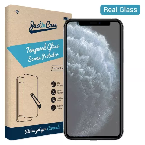 Just in Case Verre Tremp&eacute; compatible avec iPhone 11 Pro - verre tremp&eacute;
