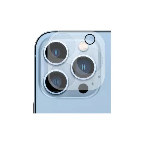 Just in Case Lentille de cam&eacute;ra en Tempered Glass 2 pi&egrave;ces pour iPhone 13 Pro - transparent