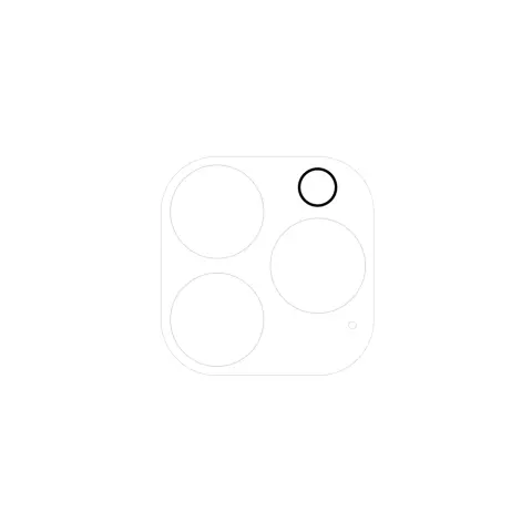 Just in Case Lentille de cam&eacute;ra en Tempered Glass 2 pi&egrave;ces pour iPhone 13 Pro Max - transparent