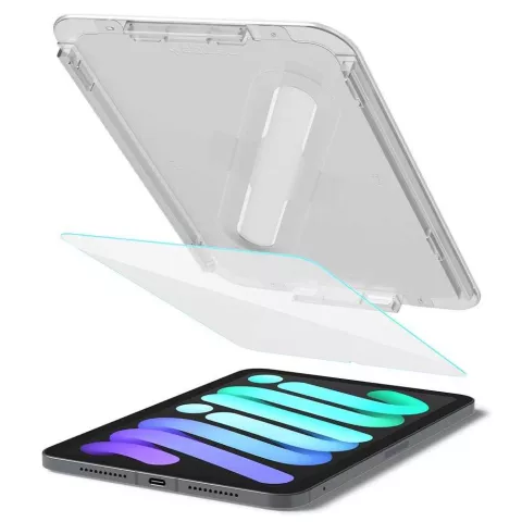 Spigen Glass Mounting Frame EZ FIT pour iPad mini 6 - Tempered Glass