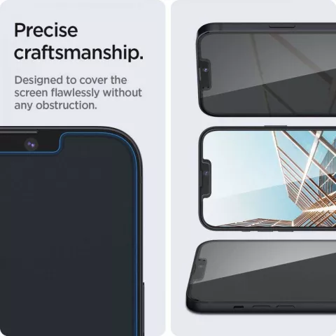 Spigen Glas tR Slim Privacy Glass compatible avec iPhone 14, compatible avec iPhone 13 Pro et iPhone 13 - verre tremp&eacute;