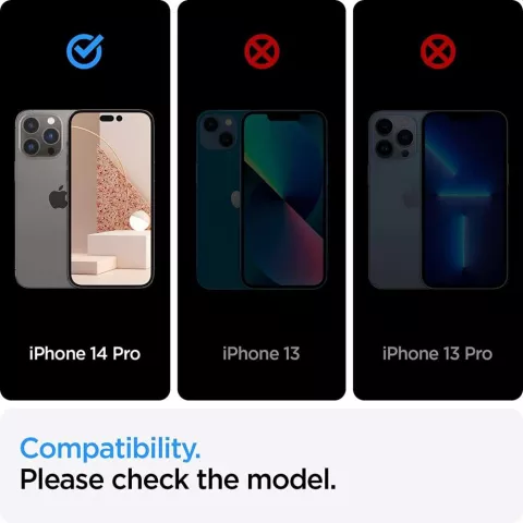 Spigen AlignMaster Full Cover Glass 2 pack compatible avec iPhone 14 Pro - verre tremp&eacute;