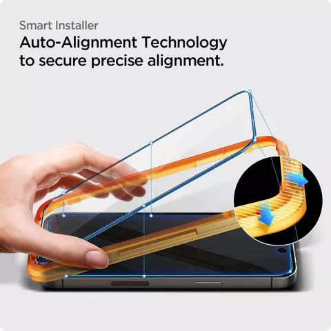 Spigen AlignMaster Full Cover Glass 2 pack compatible avec iPhone 14 Pro - verre tremp&eacute;