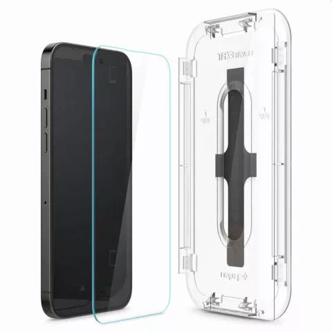 Spigen Glass With Mounting Frame EZ FIT 2 Pack compatible avec iPhone 14 Pro - verre tremp&eacute;