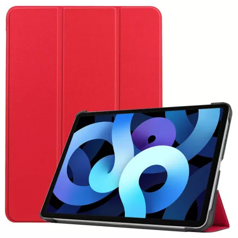 &Eacute;tui Just in Case Trifold compatible avec iPad Air 4 2020 et iPad Air 5 2022 - rouge
