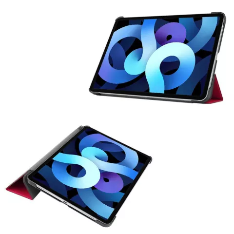 &Eacute;tui Just in Case Trifold compatible avec iPad Air 4 2020 et iPad Air 5 2022 - rouge