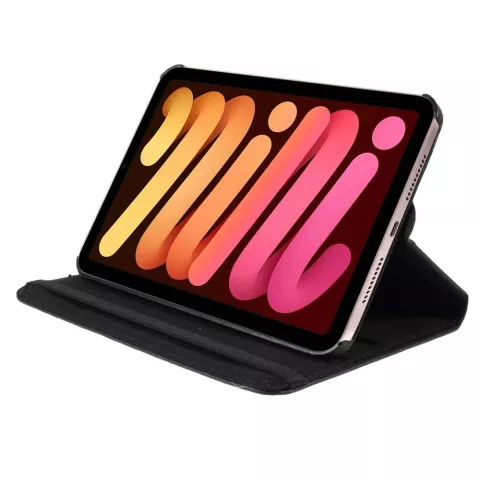 Just in Case Rotating 360 Case cover compatible avec iPad mini 6 (2021) &amp; iPad mini 7 (2024) - noir