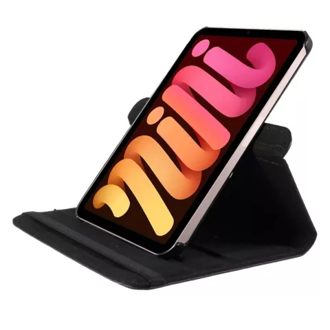 Just in Case Rotating 360 Case cover compatible avec iPad mini 6 (2021) &amp; iPad mini 7 (2024) - noir