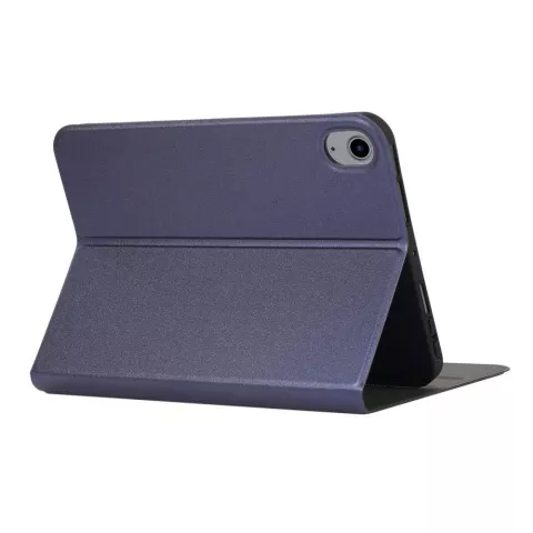 Just in Case Housse en cuir PU compatible avec iPad mini 6 (2021) et iPad mini 7 (2024) - bleu