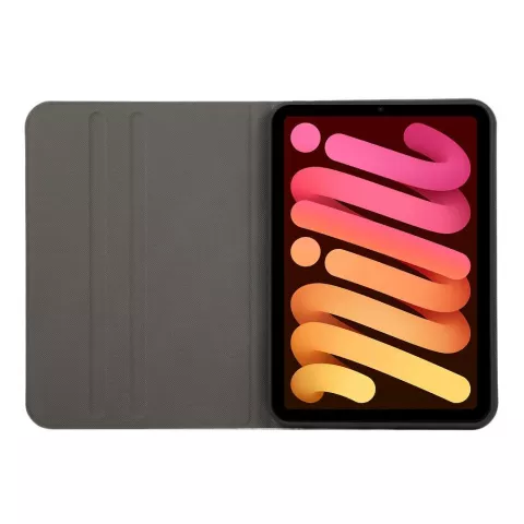 Just in Case Housse en cuir PU compatible avec iPad mini 6 (2021) et iPad mini 7 (2024) - rose