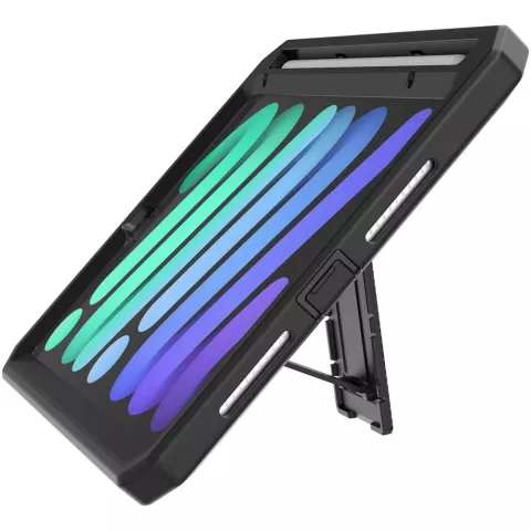 Just in Case Heavy Duty Case cover compatible avec iPad mini 6 (2021) &amp; iPad mini 7 (2024) - noir