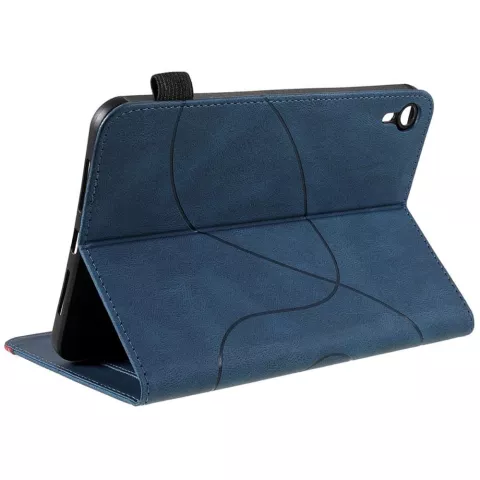 Housse Just in Case Business Book Case compatible avec iPad mini 6 (2021) et &agrave; l&#039;iPad mini 7 (2024) - bleue