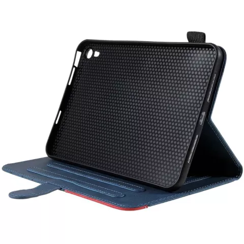 Housse Just in Case Business Book Case compatible avec iPad mini 6 (2021) et &agrave; l&#039;iPad mini 7 (2024) - bleue